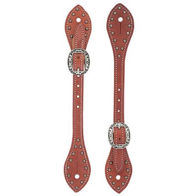 Kannusremmit Weaver Flared Buttered Harness Leather Spur Straps