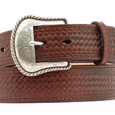 Vyö Nocona Basket Weave Brown