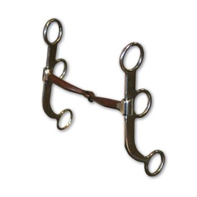 PC Bob Avila Shank Snaffle Bit kankikuolain 12,7 cm