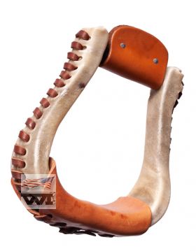 Jalustimet nahkapäällysteiset Rawhide Bell Bottom