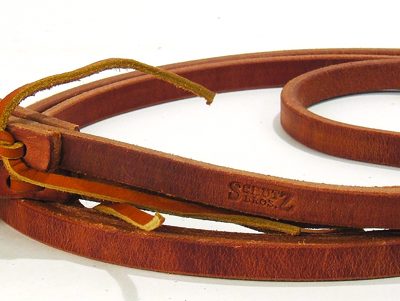 Roping Ohja PC Schutz Harness Leather Rein with Waterloops