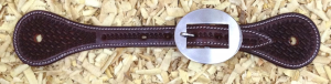 Kannusremmit Cattlemans Spurstraps Basket Tooling