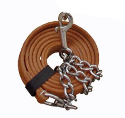 Talutusköysi ketjulla nahkaa Halter Chain