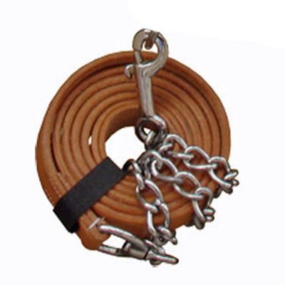 Talutusköysi ketjulla nahkaa Halter Chain
