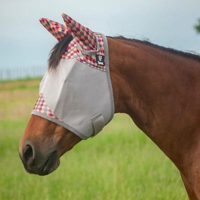 Hyönteismaski Fly Mask Cashel Crusader Designer with Ears, Palms