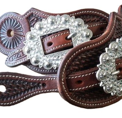 Kannusremmit Cattleman's Rhinestone Buckle