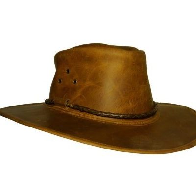 Nahkahattu Bushfire Leather Hat Waneroo, koko S