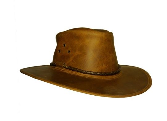 Nahkahattu Bushfire Leather Hat Waneroo, koko S