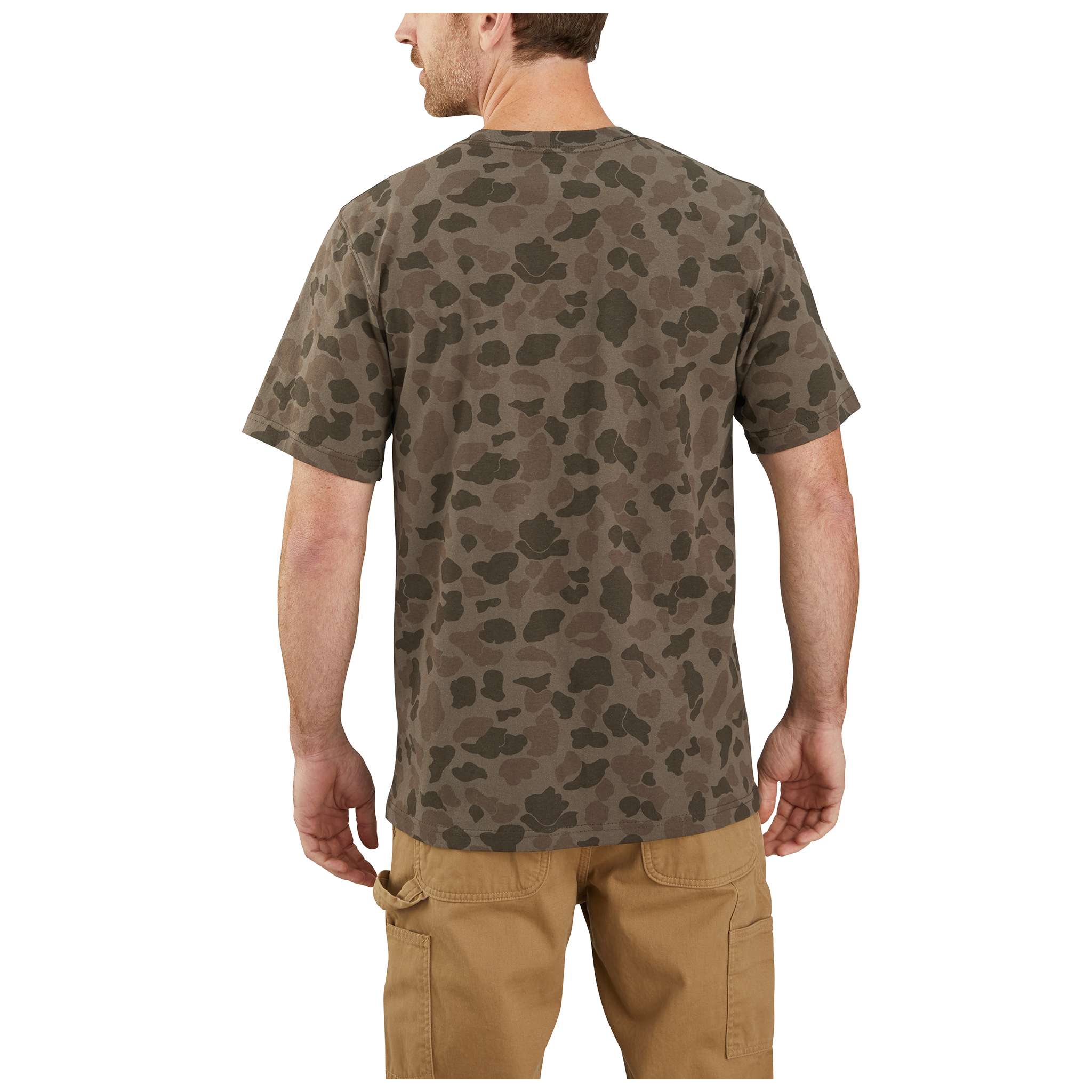Carhartt Men's Workwear Camo Block Logo T-paita