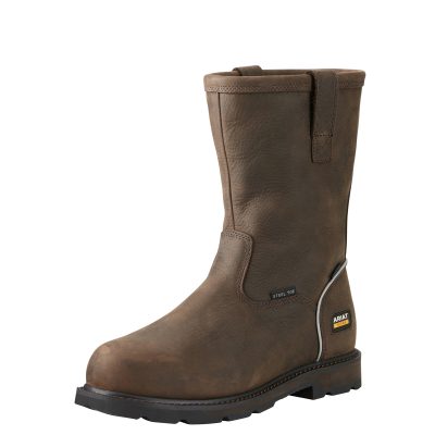 Ariat Men's Work Boot Groundbreaker Steel Toe Pull-On Waterproof