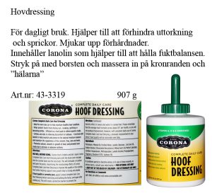 Corona Hoof Dressing kaviovoide