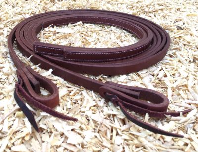 Ohjat cattleman's Premium Harness tikatuilla ohjanpäillä 5/8"x7,5' 1,6 cm