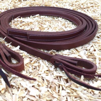 Ohjat cattleman's Premium Harness tikatuilla ohjanpäillä 5/8"x7,5' 1,6 cm
