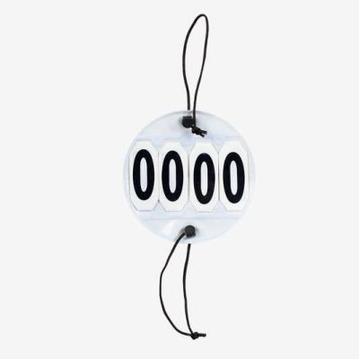Kilpailunumerot 4 numeroa pyöreä