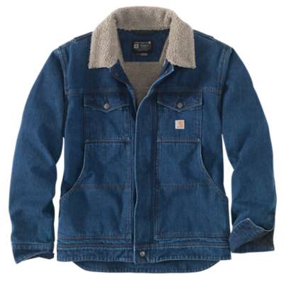 Carhartt Men's Denim Sherpa-Lined Jacket farkkutakki