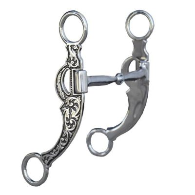 Kankikuolain yhdellä nivelellä Snaffle Bit with Shanks Floral 12,7 cm