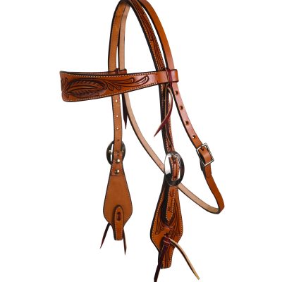 Suitset PC Feather Browband Headstall