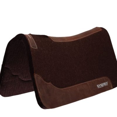 Weaver Synergy Contoured Steam Pressed 100% Merino Wool Felt Saddle Pad 1"