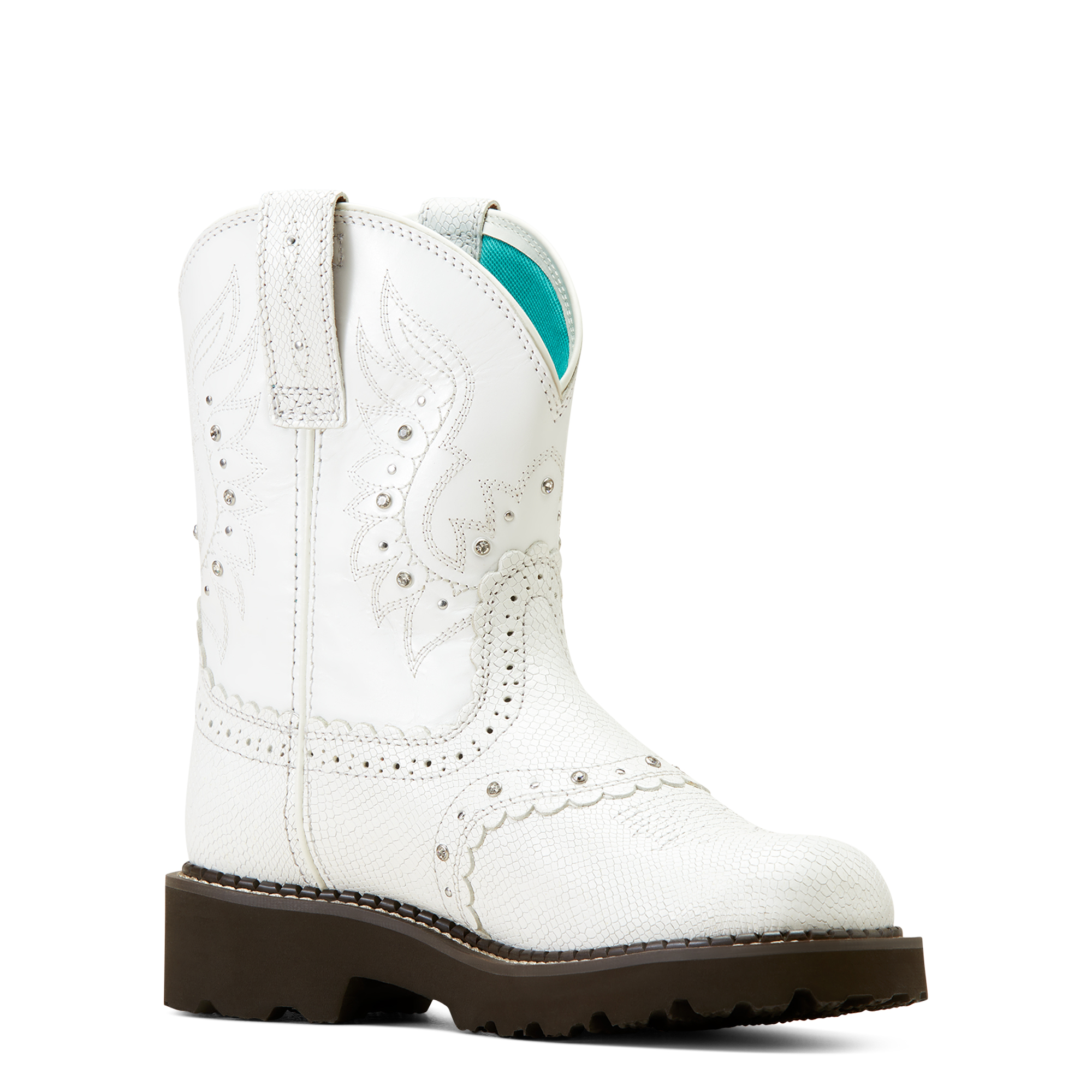 Ariat Women's Gembaby White Snake Emboss
