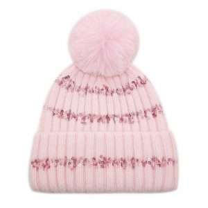 Pipo Cashmere Wool Blend Pom Pom Hat
