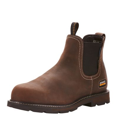 Ariat Men’s Work Boot Groundbreaker Chelsea Waterproof Steel Toe