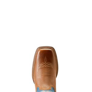 Ariat Women’s Cattle Caite Stretchfit Western Boot, Roasted Peanut