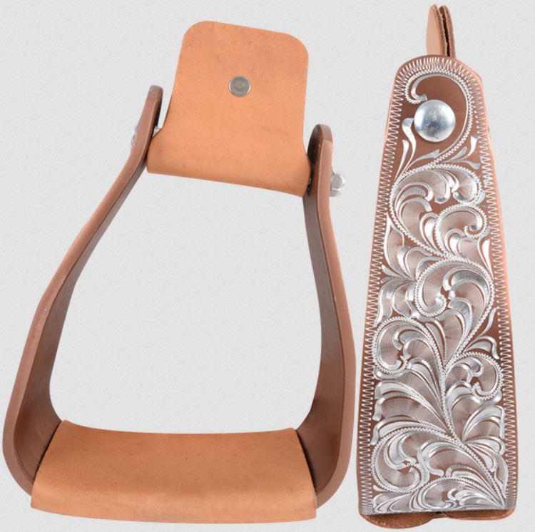 Jalustimet Cashel Engraved Slanted Stirrups