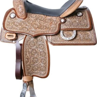 Triple W Platinum Angular Cut Out Saddle