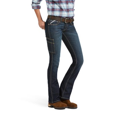 Farkut Ariat Women's Rebar DuraStretch Riveter Boot Cut Jean