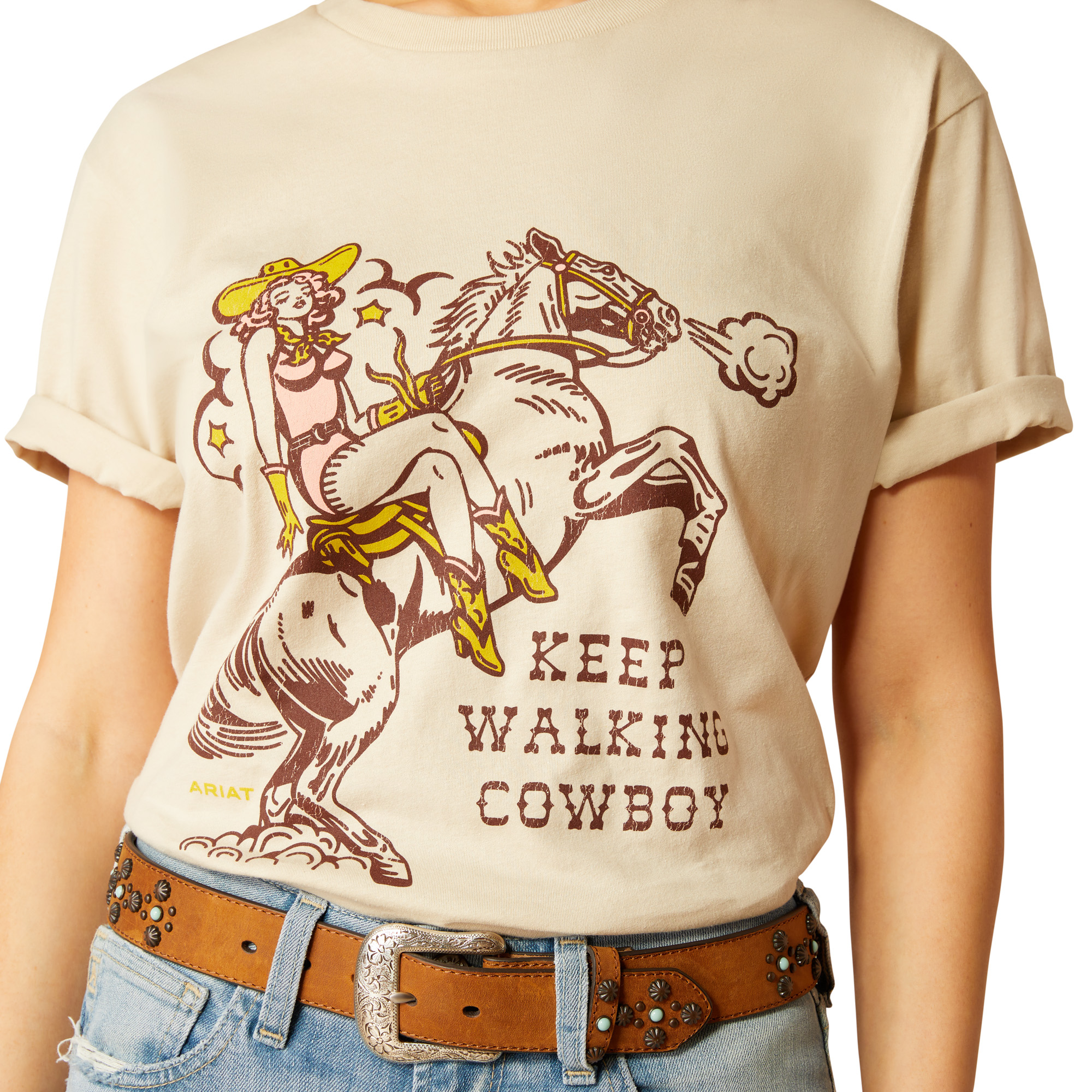 Ariat Women’s T-Shirt Keep Walkin' Cowboy T-paita