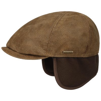 Flat Cap Stetson Duck Pigskin lippalakki korvaläpillä