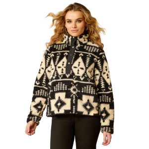 Ariat Women's Berber Snap Front Sweatshirt fleece