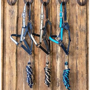 Riimu & köysisetti Lami-Cell Idaho halter with lead rope