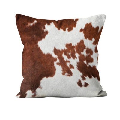 Koristetyyny Brown Cowhide Cushion 60x60 cm