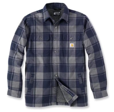 Carhartt Men's Relaxed Fit Flannel Sherpa Lined Shirt paitatakki