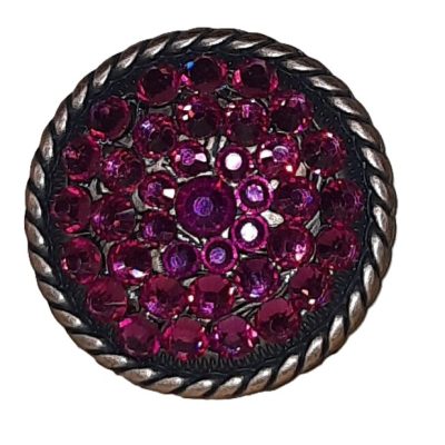 Concho Full Rhinestones fuchsia 4cm