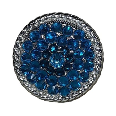 Concho Full Rhinestones turquoise 4cm
