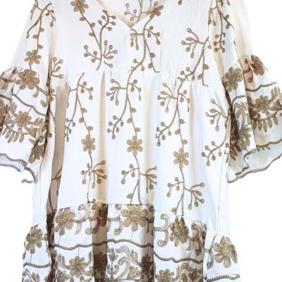 Ranchmekko Lula Natura White Evening Gown