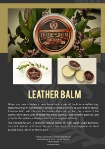 Eponia Leather Balm All Natural 100ml
