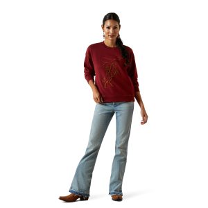 Ariat Women's Sweatshirt Lasso collegepaita