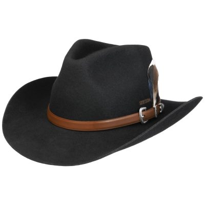 Hattu Stetson Limington Western Wool Hat black