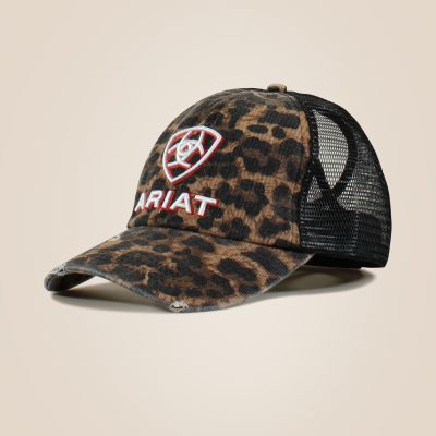 Cap Ariat Women's Embossed Logo Cheetah Print lippalakki