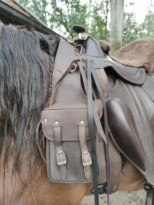Satulalaukku EDIX Astor Nubuck Double Saddle Bag