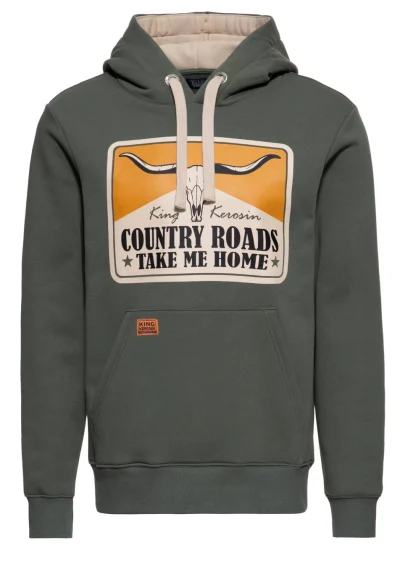 King Kerosin Hoodie Country Roads huppari