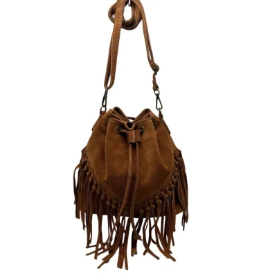 Hapsulaukku Louisa Lee Suede Leather Bucket Bag Aurélia