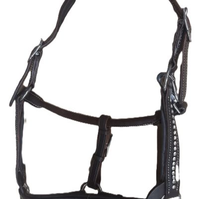 Riimu nahkaa GVR Leather Halter Rhinestones