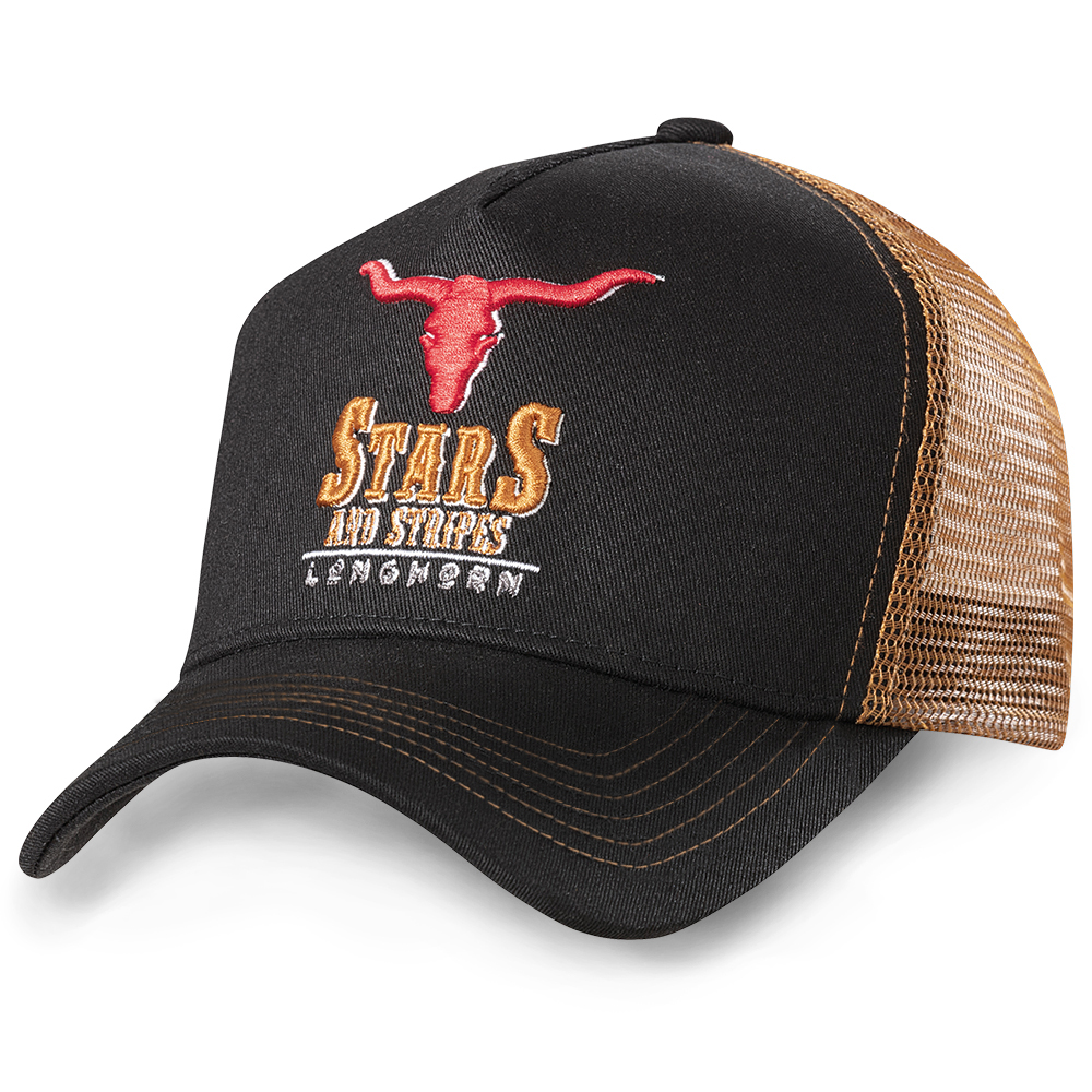 Cap Stars & Stripes TC Longhorn Black lippalakki