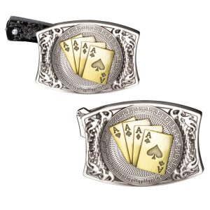 Vyönsolki taittoveitsi Poker Cards gold