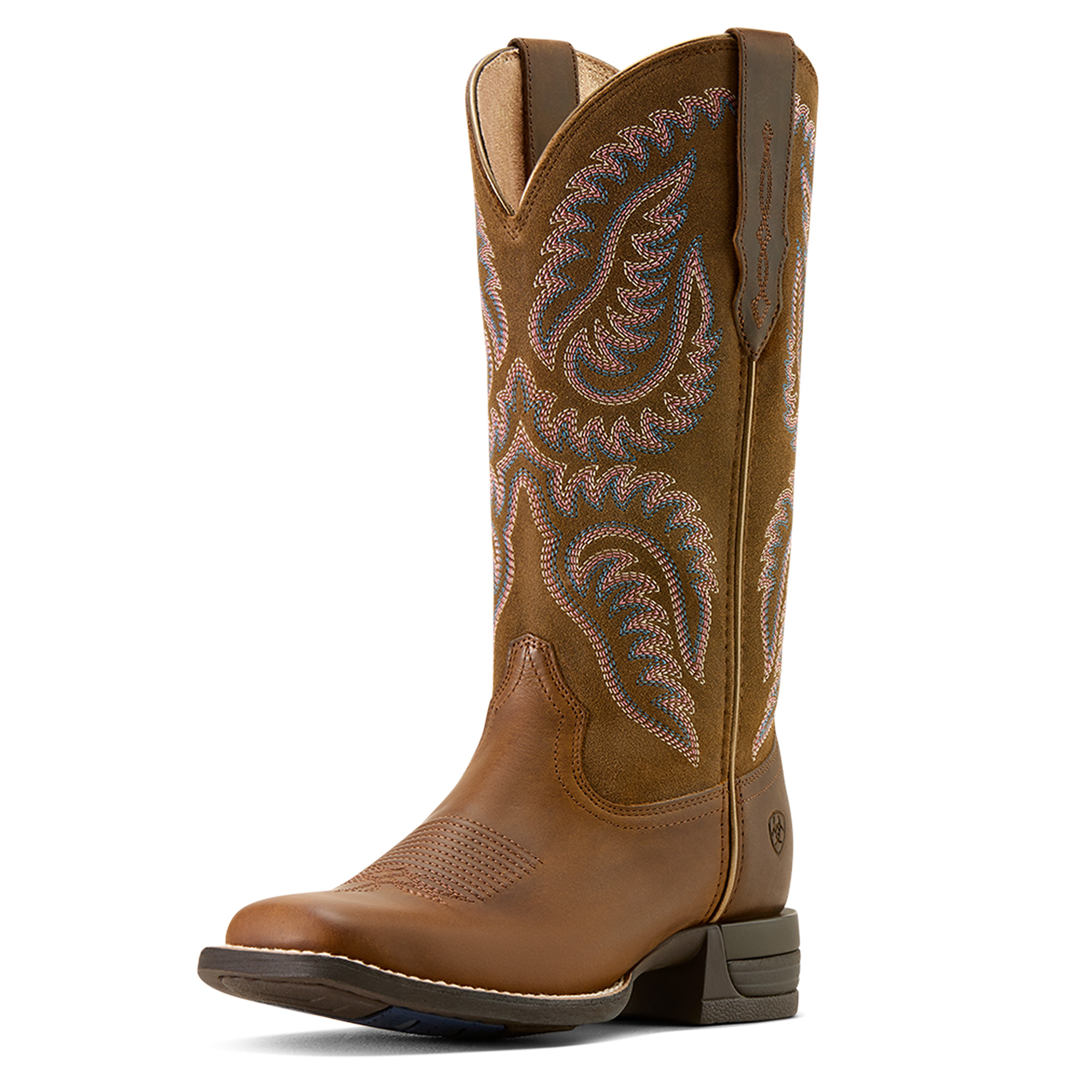 Ariat Women’s Cattle Caite Stretchfit Western Boot, Distressed Brown