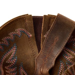 Ariat Women’s Cattle Caite Stretchfit Western Boot, Distressed Brown